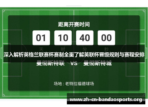 深入解析英格兰联赛杯赛制全面了解英联杯晋级规则与赛程安排